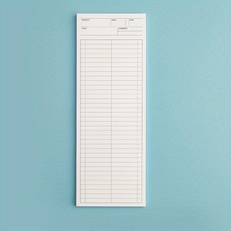 Student Portable Mini Notepad 50 Sheets Long Notebook