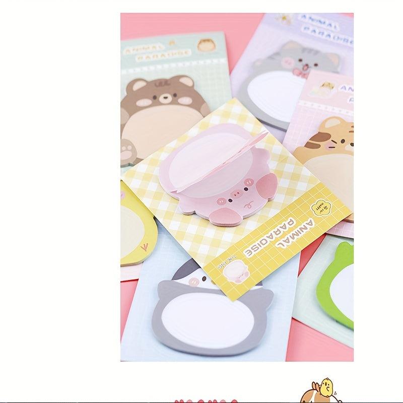 Cartoon Animal Sticky Note - Cute Animal Standing Memo Sticker