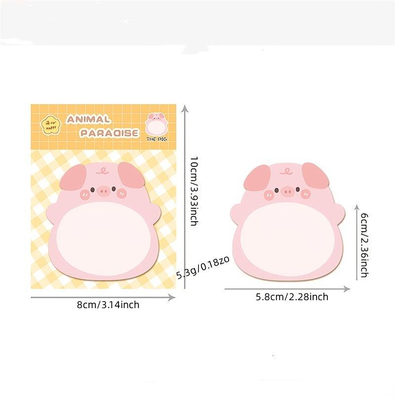 Cartoon Animal Sticky Note - Cute Animal Standing Memo Sticker
