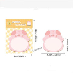 Cartoon Animal Sticky Note - Cute Animal Standing Memo Sticker