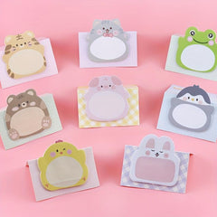 Cartoon Animal Sticky Note - Cute Animal Standing Memo Sticker