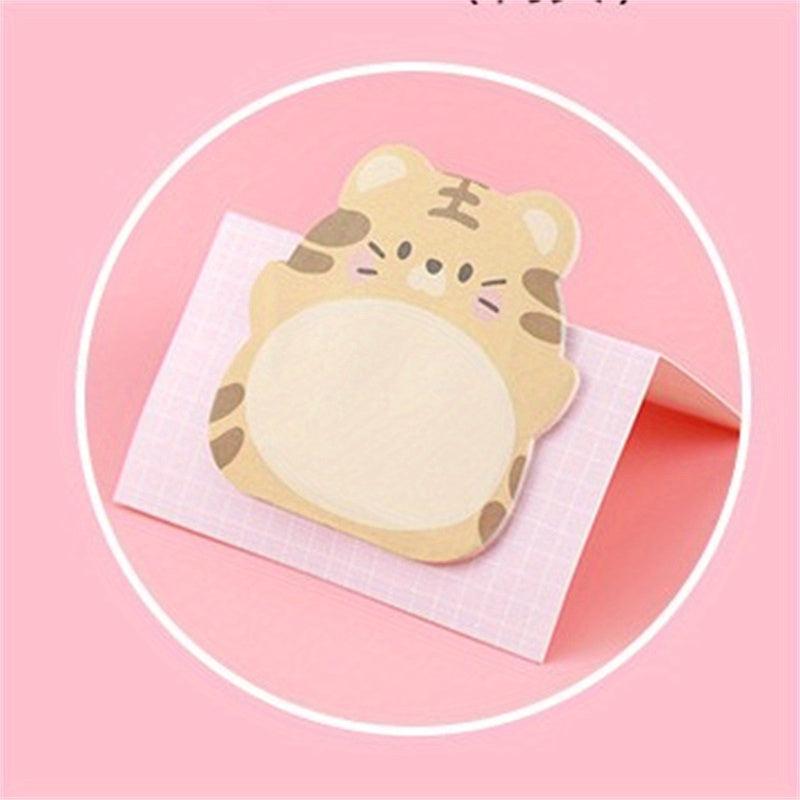 Cartoon Animal Sticky Note - Cute Animal Standing Memo Sticker