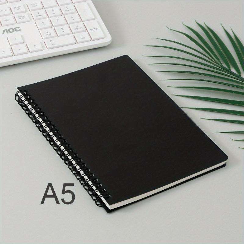 A5 Spiral Notebook 8mm Ruled 160 Pages Wine Red