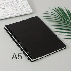 A5 Spiral Notebook 8mm Ruled 160 Pages Wine Red
