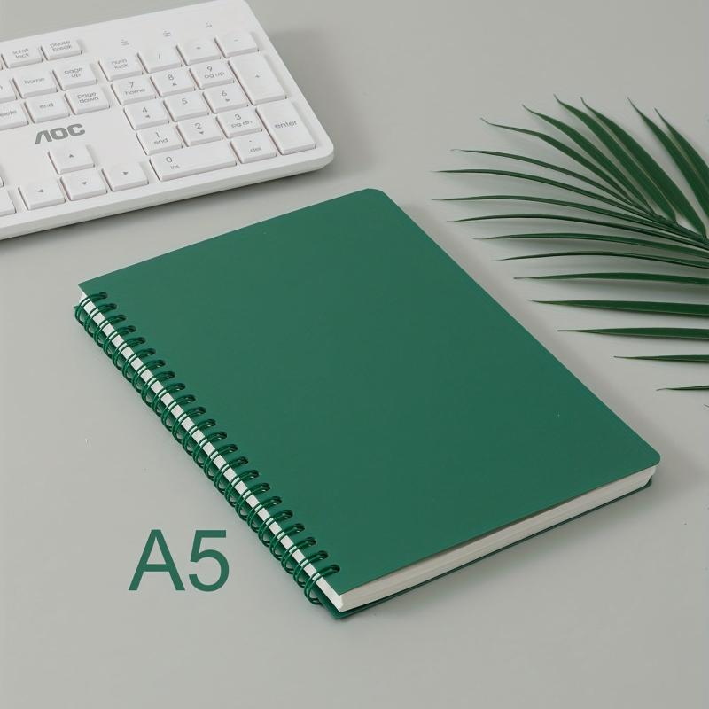 A5 Spiral Notebook 8mm Ruled 160 Pages Wine Red