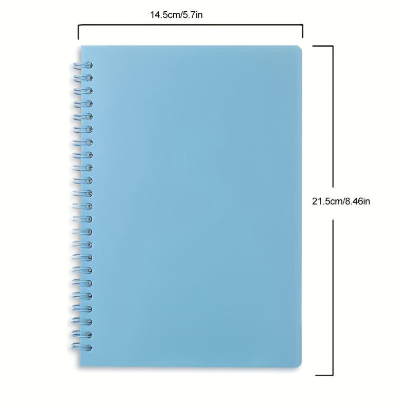 A5 Spiral Notebook 8mm Ruled 160 Pages Wine Red