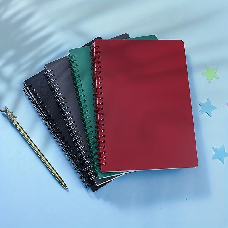 A5 Spiral Notebook 8mm Ruled 160 Pages Wine Red