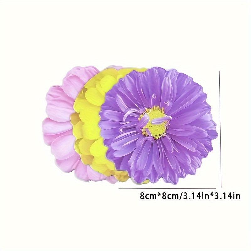 25 Sheets 3D Flower Stickers - Office, Study, Home Decoration