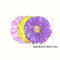 25 Sheets 3D Flower Stickers - Office, Study, Home Decoration