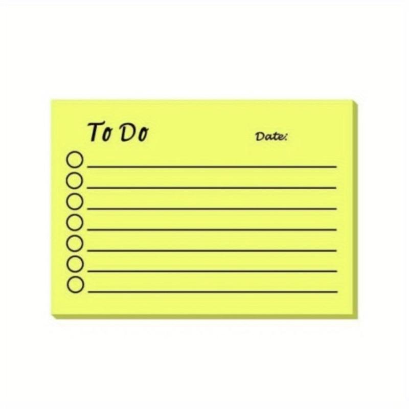 50 Sheets Fluorescent Sticky Notes Memo Pad Stickiness Enhancement