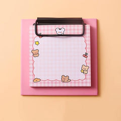 Cartoon Clipboard Notepad Sticky Notes Study Office Memos - 30 Sheets