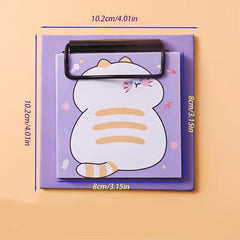 Cartoon Clipboard Notepad Sticky Notes Study Office Memos - 30 Sheets
