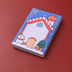 6pcs 300sheets Christmas Memo Pad Santa Claus Notepad