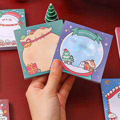 6pcs 300sheets Christmas Memo Pad Santa Claus Notepad