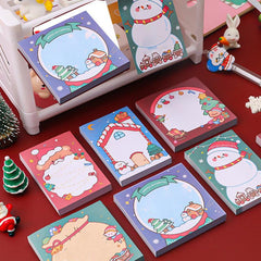 6pcs 300sheets Christmas Memo Pad Santa Claus Notepad