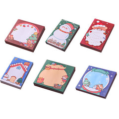 6pcs 300sheets Christmas Memo Pad Santa Claus Notepad