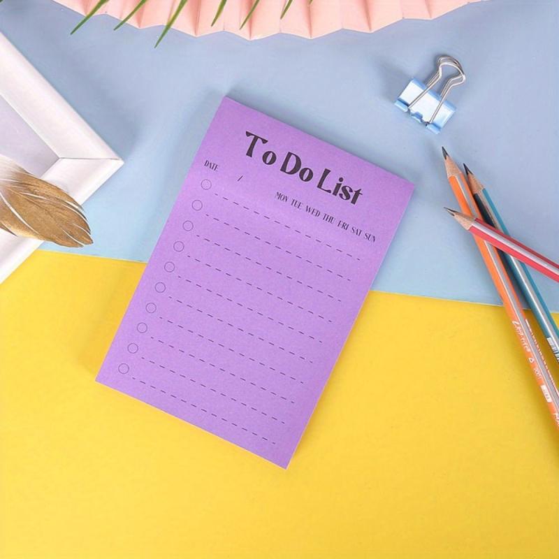 Portable Planner & Shopping List + Stickers Daily Weekly Monthly
