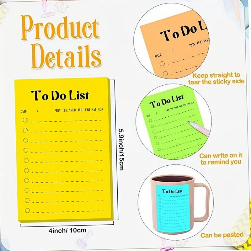 Portable Planner & Shopping List + Stickers Daily Weekly Monthly
