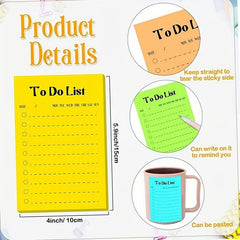 Portable Planner & Shopping List + Stickers Daily Weekly Monthly