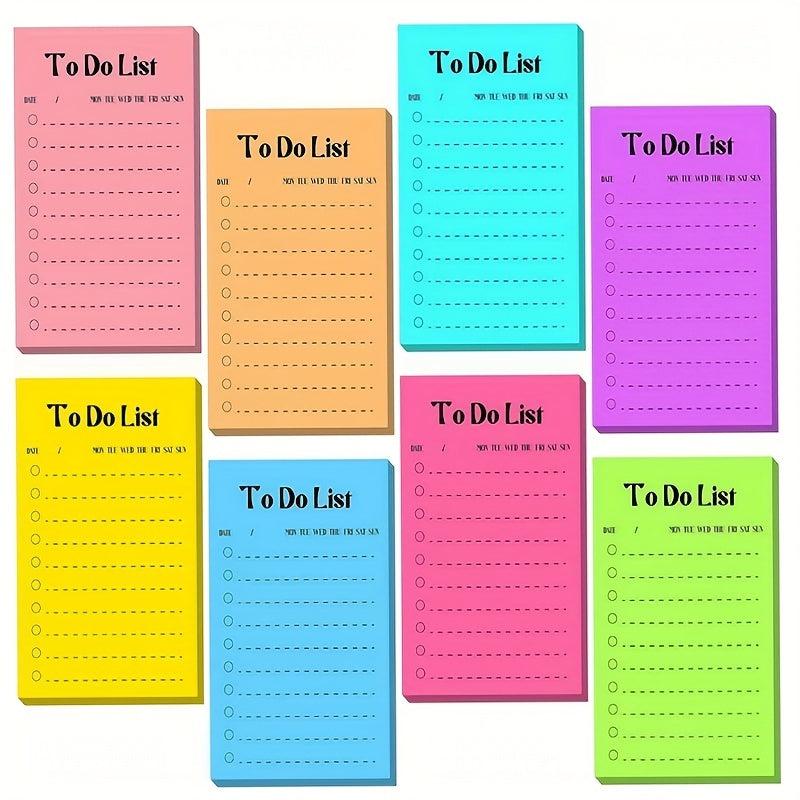 Portable Planner & Shopping List + Stickers Daily Weekly Monthly