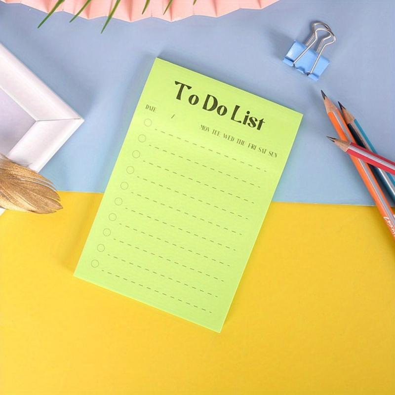 Portable Planner & Shopping List + Stickers Daily Weekly Monthly
