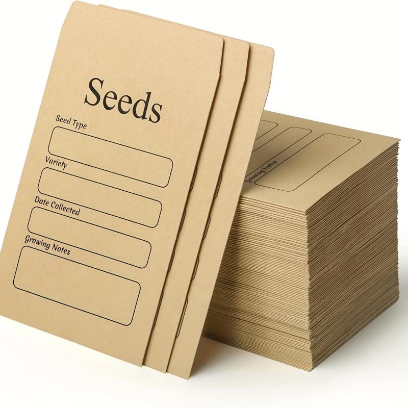 20pcs Small Self Adhesive Seed Storage Envelopes 8x11.9