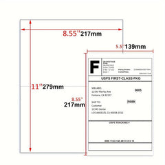 100 Labels 21 X 13 Address Labels Self Adhesive Mailing Labels