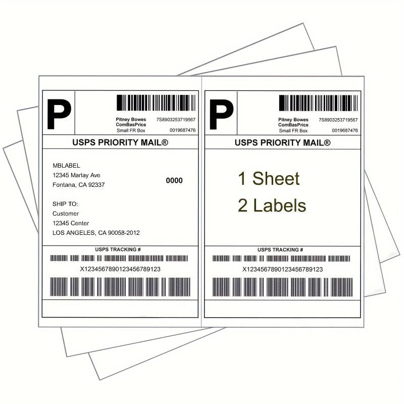 100 Labels 21 X 13 Address Labels Self Adhesive Mailing Labels