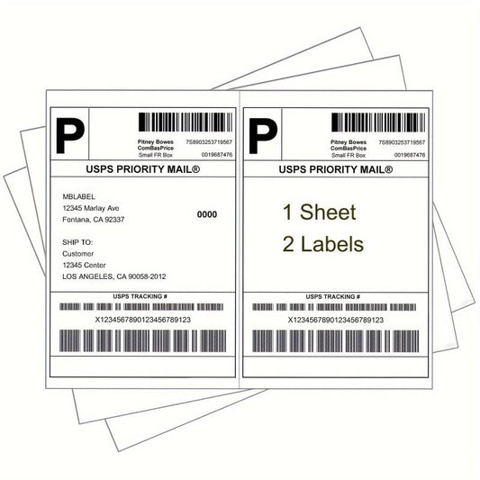 100 Labels 21 X 13 Address Labels Self Adhesive Mailing Labels