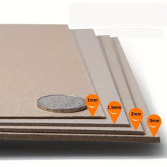 5 Sheets Grey Hard Cardboard for DIY Painting Album Cover 8.3x11.7