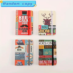 Cartoon Notebook With Elastic Band, Student Journal Diary