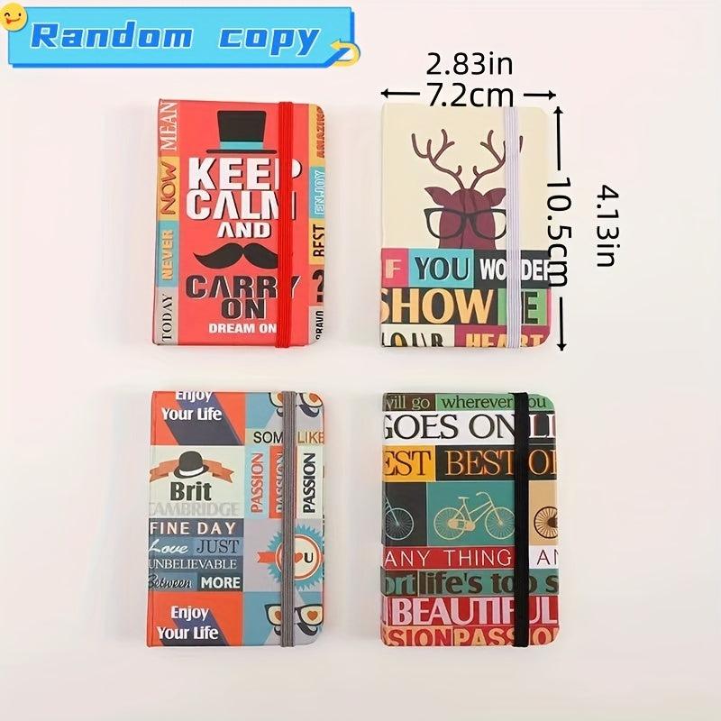 Cartoon Notebook With Elastic Band, Student Journal Diary