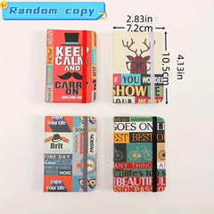 Cartoon Notebook With Elastic Band, Student Journal Diary