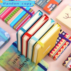 Cartoon Notebook With Elastic Band, Student Journal Diary