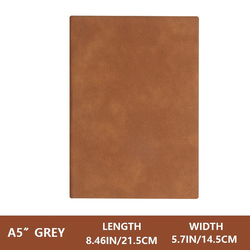 Vintage Faux Leather Notebook, 100 Sheets, 200 Pages