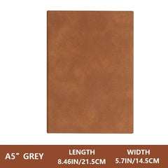 Vintage Faux Leather Notebook, 100 Sheets, 200 Pages