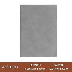 Vintage Faux Leather Notebook, 100 Sheets, 200 Pages