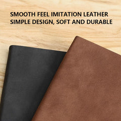 Vintage Faux Leather Notebook, 100 Sheets, 200 Pages
