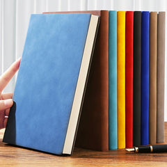 Vintage Faux Leather Notebook, 100 Sheets, 200 Pages