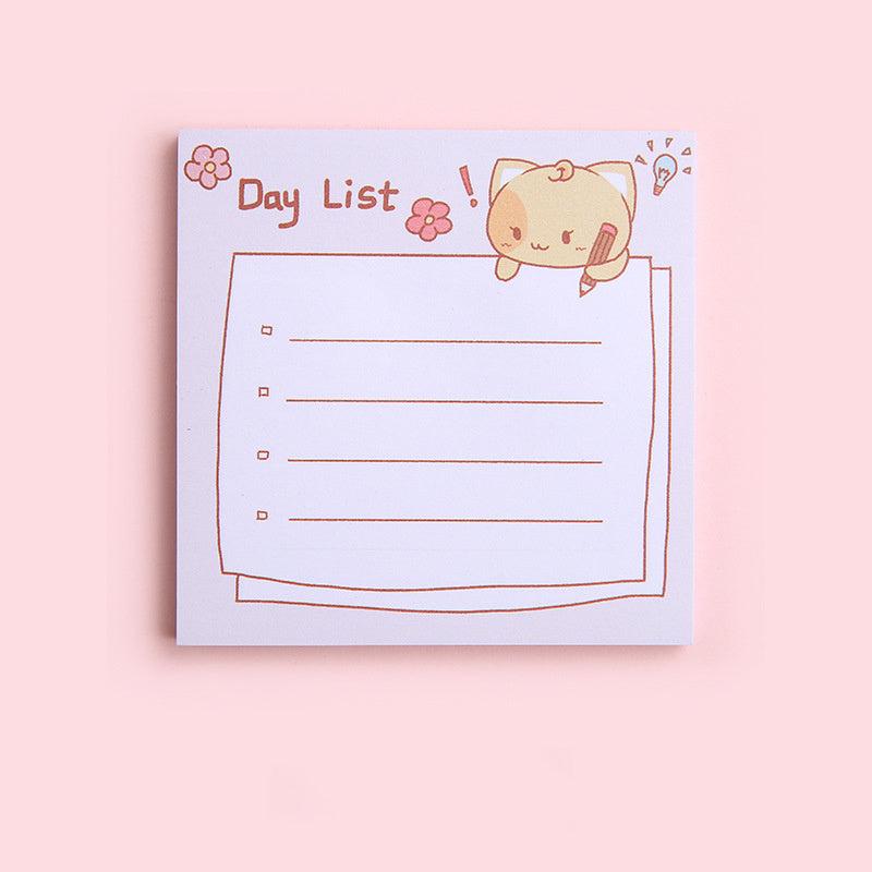 Sticky Cat Style Note Paper 80 Sheets 3.14inch