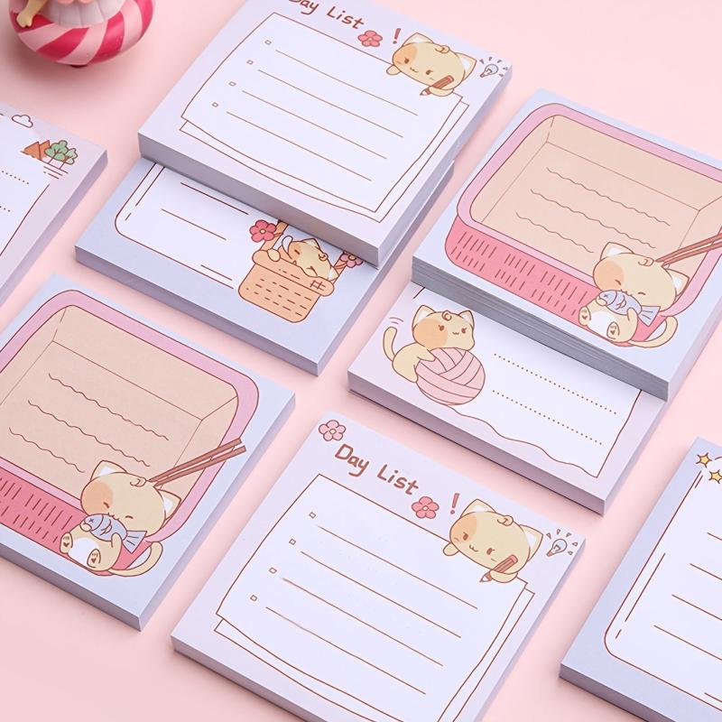 Sticky Cat Style Note Paper 80 Sheets 3.14inch