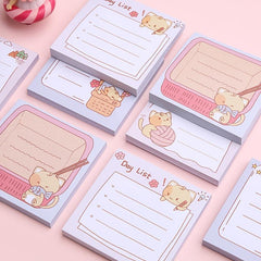 Sticky Cat Style Note Paper 80 Sheets 3.14inch
