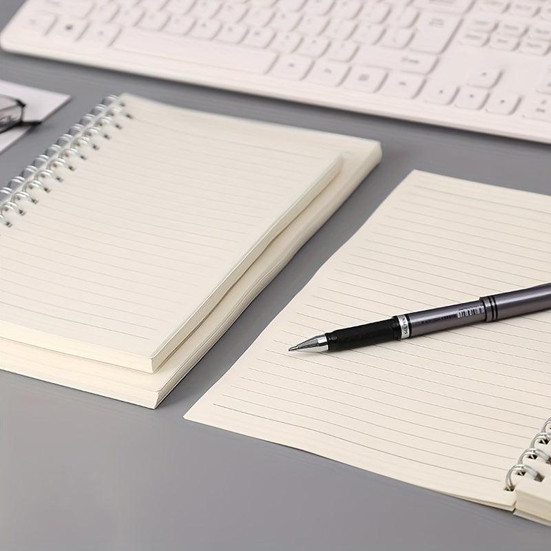 Coil Minimalist Student Notebook Blank Grid Spiral Work Notebook B5
