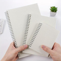 Coil Minimalist Student Notebook Blank Grid Spiral Work Notebook B5