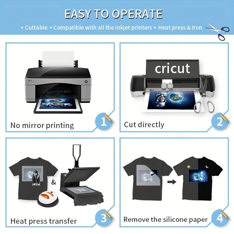 Inkjet Heat Transfer Paper For T Shirt 6Sheet