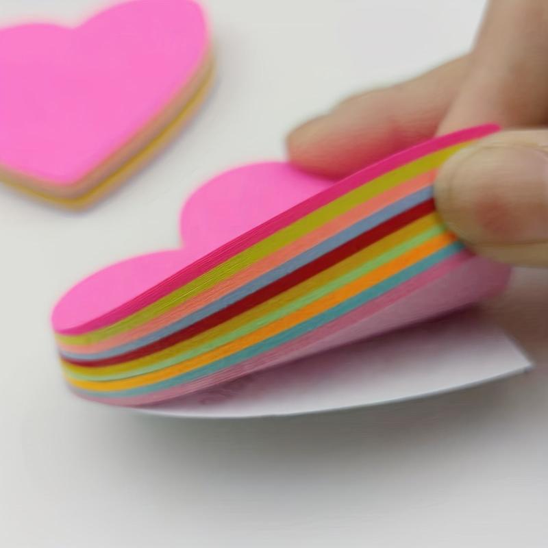 Heart Sticky Notes Colored Memo Paper Stationery
