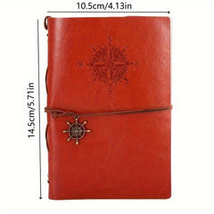 Pirate Book Retro Travel Diary Sketchbook