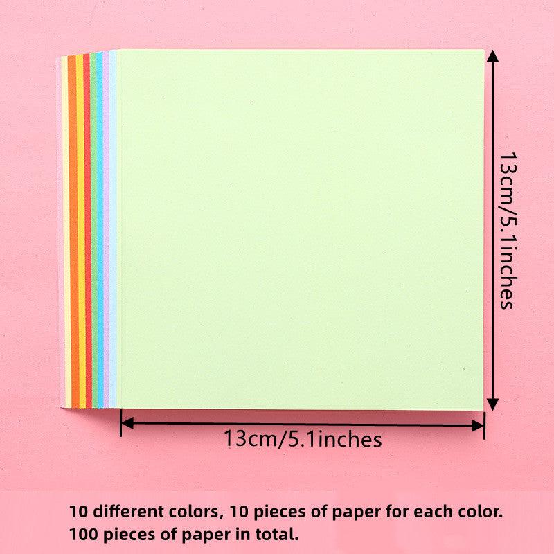 100sheets Colorful Origami Paper Cutting Paper Copy Paper Creative DIY Solid Pap