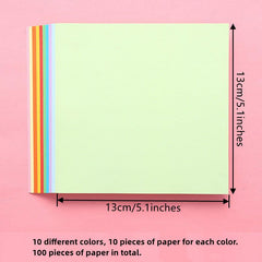 100sheets Colorful Origami Paper Cutting Paper Copy Paper Creative DIY Solid Pap