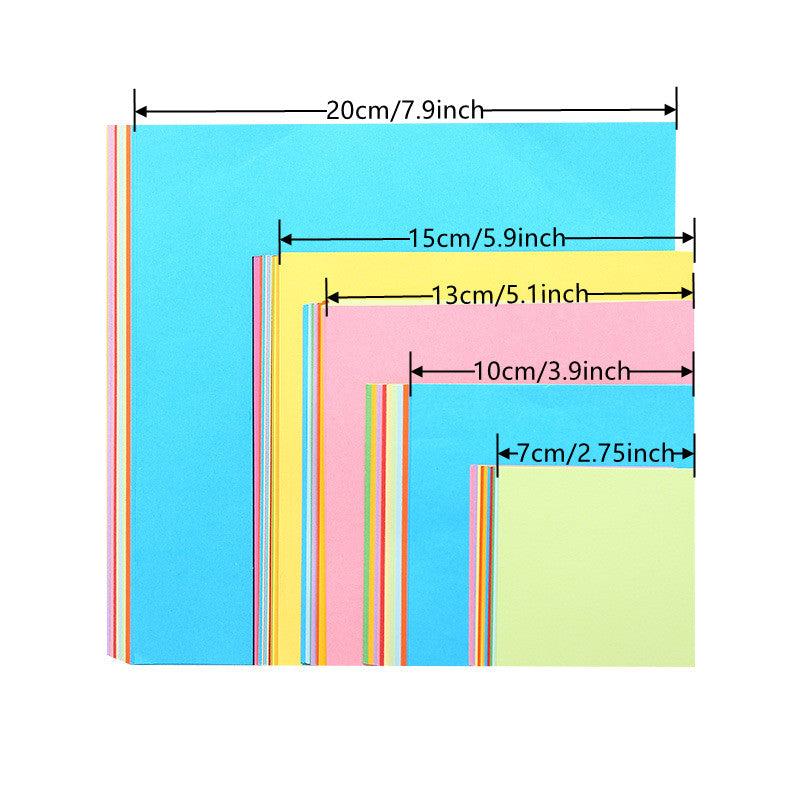 100sheets Colorful Origami Paper Cutting Paper Copy Paper Creative DIY Solid Pap